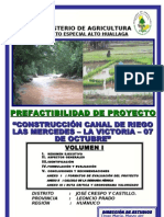 Prefactibilidad Las Mercedes-La Victoria-07 de Octubre