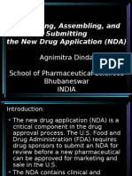 Formatting, Assembling, and Submitting The New Drug Application