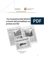 La Reconstrucción Histórica Local A Través Del Periodismo en La Prensa Escrita