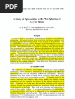 Wet Spinning of Acryclic Fiber PDF