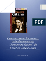 Comentarios Individuales de Poemas Del Romancero Gitano de Lorca