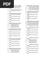 Adjective Order Worksheet