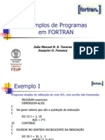 Exemplos de Programas em Fortran