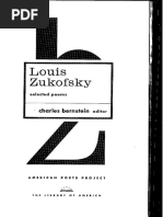 Selected Poems by Louis Zukofsky