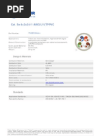 Cat. 5e 4x2x24/1 AWG U/UTP PVC: Design & Materials