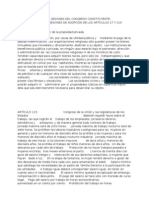 El Desarrollo de Las Sesiones Del Congreso Constituyente, Especialmente A Las Sesiones de Adopción de Los Artículos 27 y 123 Constitucionales.