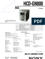 Manual de Servicio Sony - hcd-gn800 - Ver1.0