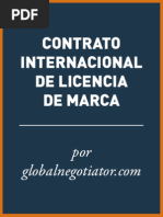 Contrato Internacional de Licencia de Marca