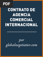 Contrato de Agencia Comercial Internacional