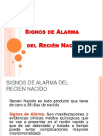 Signos de Alarma Del Recién Nacido