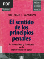 El Sentido de Los Principios Penales - Yacobucci, Guillermo