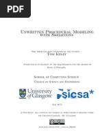 (Thesis Draft) Unwritten Procedural Modeling With Skeletons