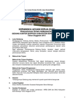 KAK Jasa Pengawasan Pembangunan Gedung BAPPEDA 2013