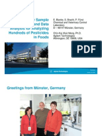 New Sample Prep and Data Analysis For Analyzing Pesticides in Foods