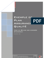 Plan Assurance Qualité PDF