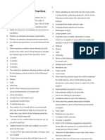 Practice Test Pediatric Nursing 100 Items