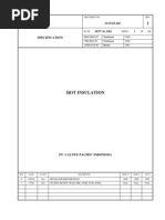 Hot Insulation: Specification