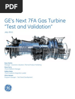 GE's Next 7FA Gas Turbine "Test and Validation"