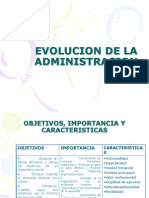 Evolucion de La Administracion