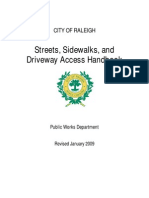 Streets, Sidewalks, and Driveway Access Handbook: City of Raleigh