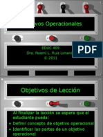 Objetivos Operacionales