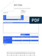 Site Management Form: Site Confirmation of Verbal Instruction Document