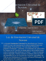 Ley de Gravitación Universal de Newton