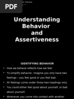 Understanding Behavior & Assertiveness