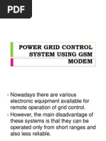 Power Grid Control System Using GSM Modem