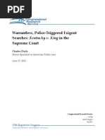 Warrantless, Police-Triggered Exigent Searches: Kentucky v. King in The Supreme Court