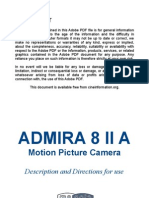 Meopta Camera Admira 8 II A Manual