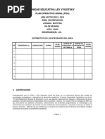 Plan Operativo Anual Del Área (Poa)