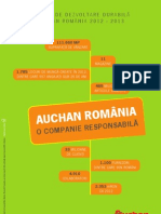 Raport Dezvoltare Durabila Auchan RO 2012