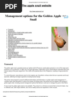 Management Options For The Golden Apple Snail