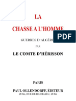 D'Irisson Maurice - La Chasse L'homme Guerre D'alg Rie