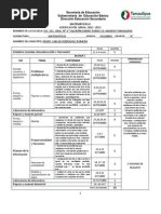 Dosificacion Anual Segundo Grado