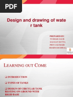 Design and Drawing of Water Tank