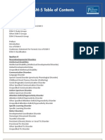 DSM-5 Table of Contents: Section I