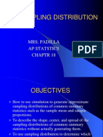 Sampling Distribution: Mrs. Padilla Ap Statstics Chaptr 18