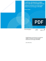 LIBRO - CAPITAL HUMANO Como Factor de Convergencia Analisis Econometrico de La Euroregion Galicia-Norte de Portugal (1995-2002) - Elvira Vieira