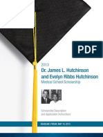 Dr. James L. Hutchinson and Evelyn Ribbs Hutchinson: Scholarship Description and Application Instructions