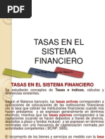 Tasas en El Sistema Financiero