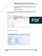 ABAP Performance Check