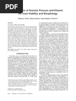 Yeast and Osmotic Pressure