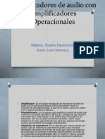 Amplificadores de Audio Con Amplificadores Operacionales Presentacion