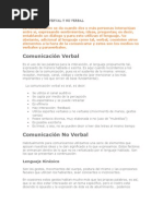 Comunicación Verval y No Verbal