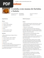 Tudo Gostoso - Coxinha Com Massa de Farinha e Batata - Imprimir