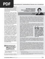 Renzo Cavani - El Fraude Procesal Entre El Amparo y La NCJF (Actualidad Jurídica - Abril 2013)