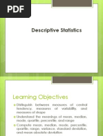 Discriptive Statistics