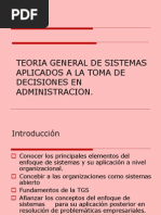 Teoria General de Sistemas Aplicados A La Toma